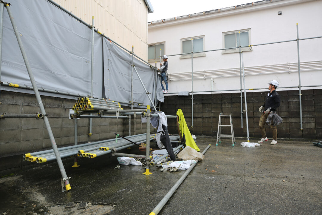 京都市南区 足場工事